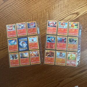 35. Orange Pokémon cards.